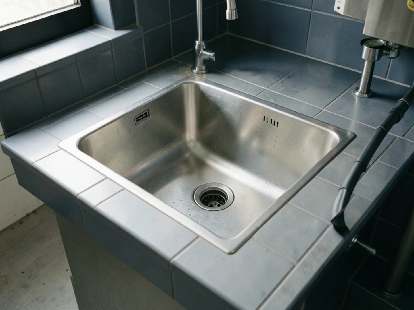 01. Commercial Kitchen Stainless Floor Sink Clearing